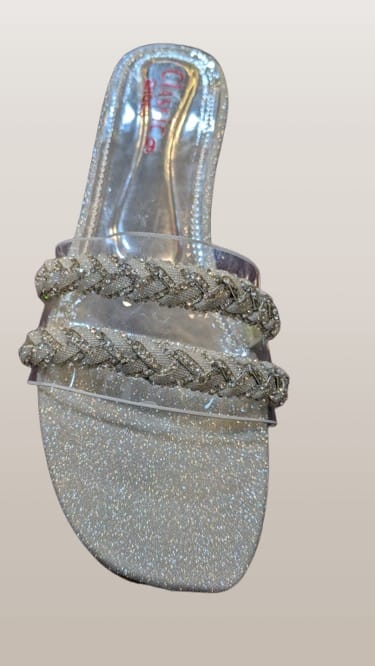 Crystal Braid Slide – Women's Festive Footwear