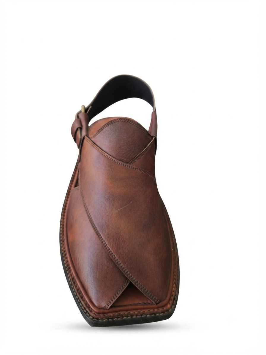 Peshawari Chappal Classic — Handcrafted Leather Sandal