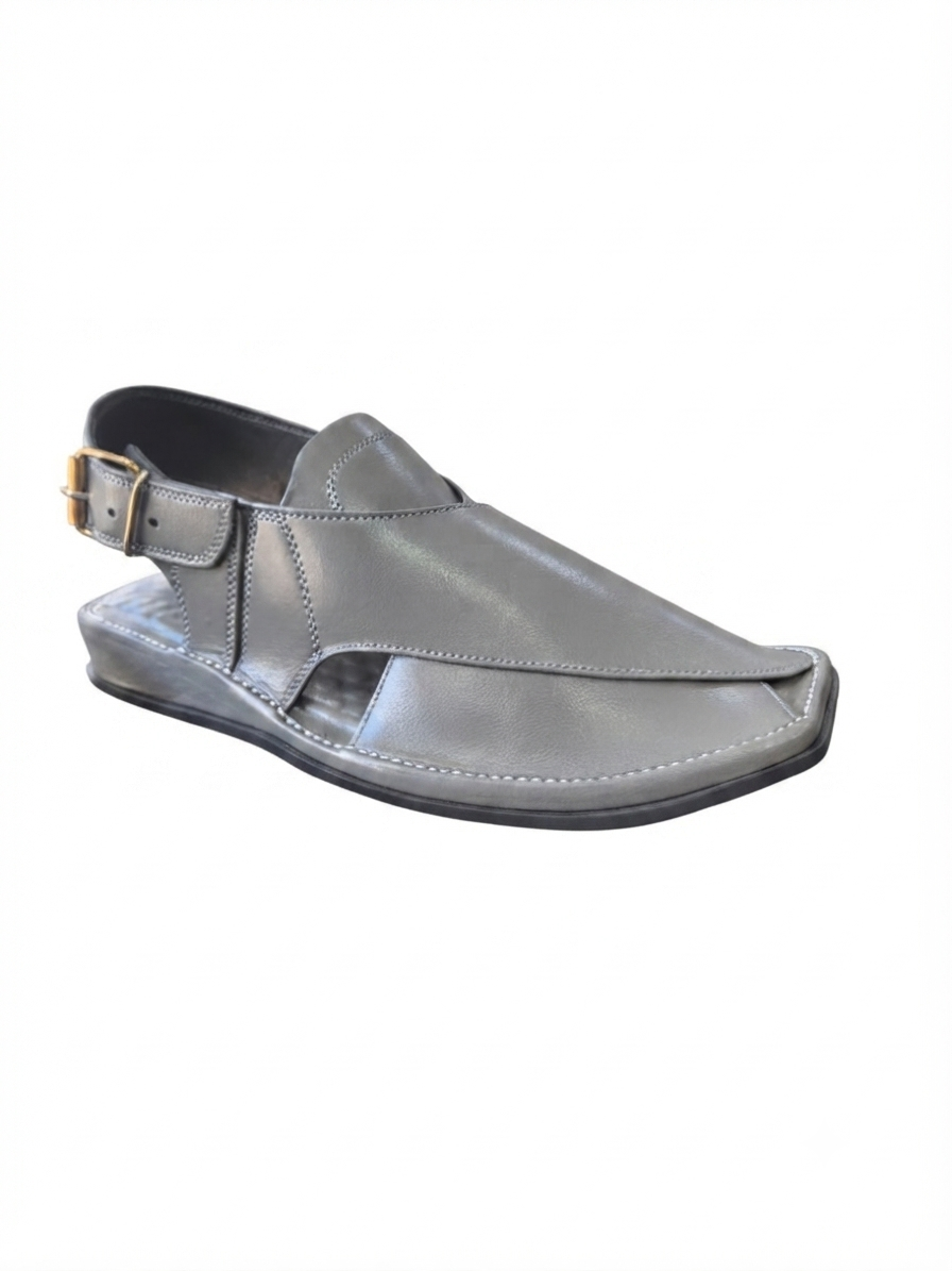 Light grey peshwari chappal 🩶