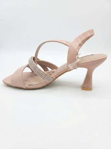 ✨ Elegant Crystal Strap Heeled Sandals for Women