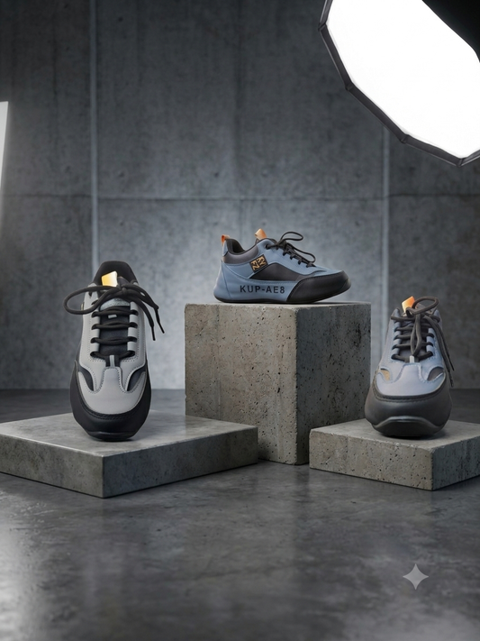KUP-AE8 Urban Sneaker — Steel Blue & Black