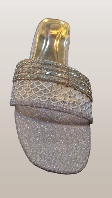Eid Classic Embellished Slide – Women's Festive Footwear
