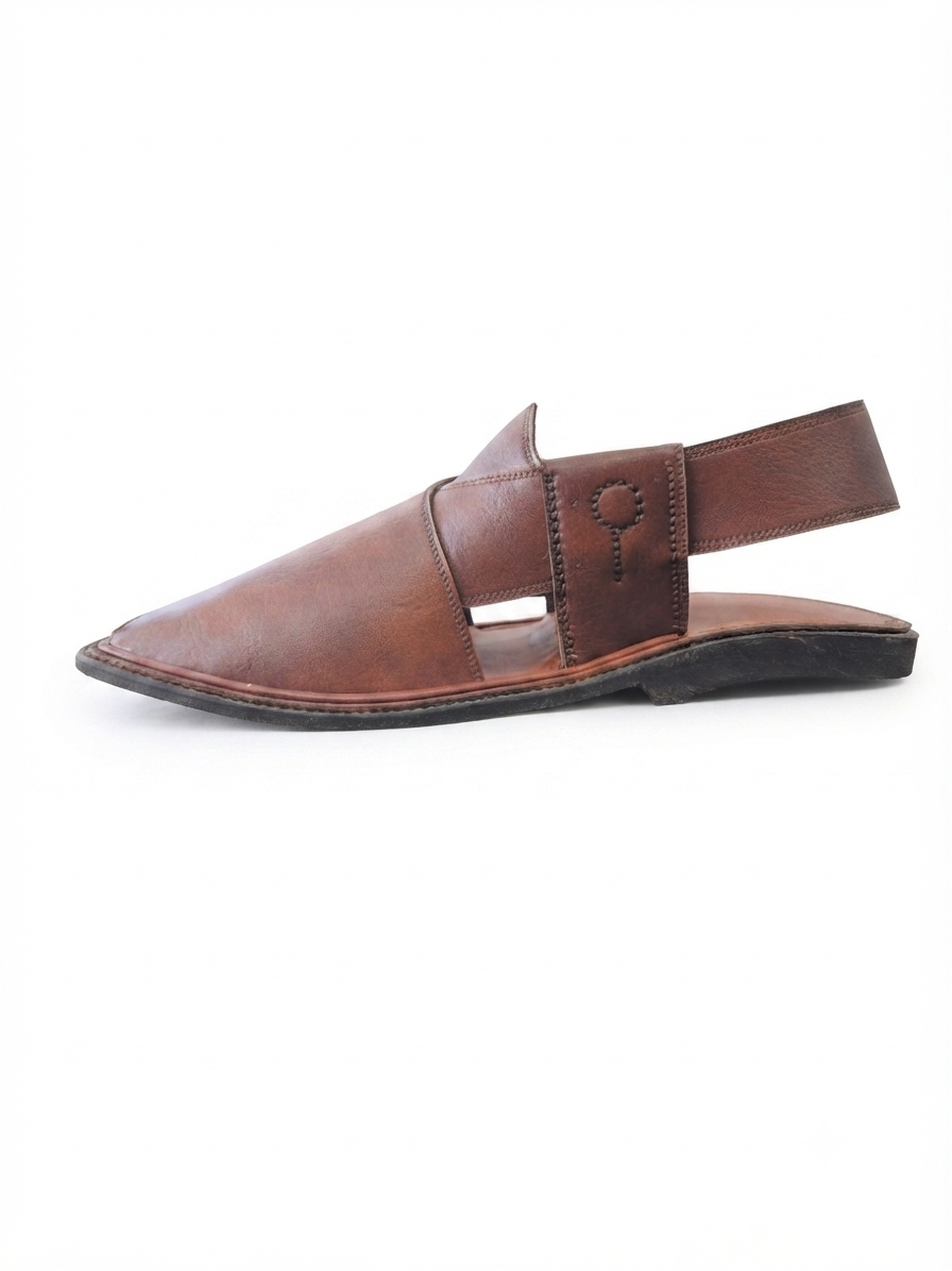 Peshawari Chappal Classic — Handcrafted Leather Sandal