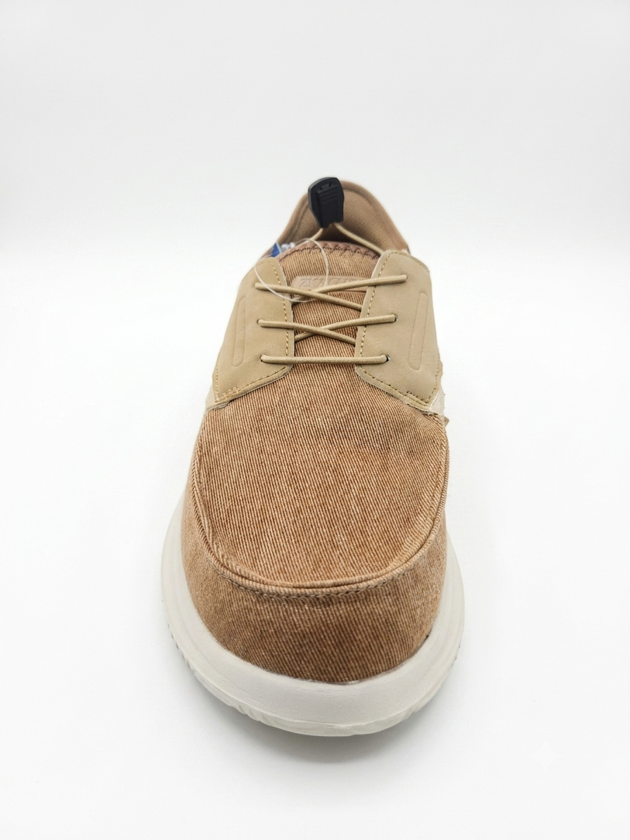 Comfortable Men's Slip-On Shoes with Elastic Toggle Laces - Breathable Canvas Sneak