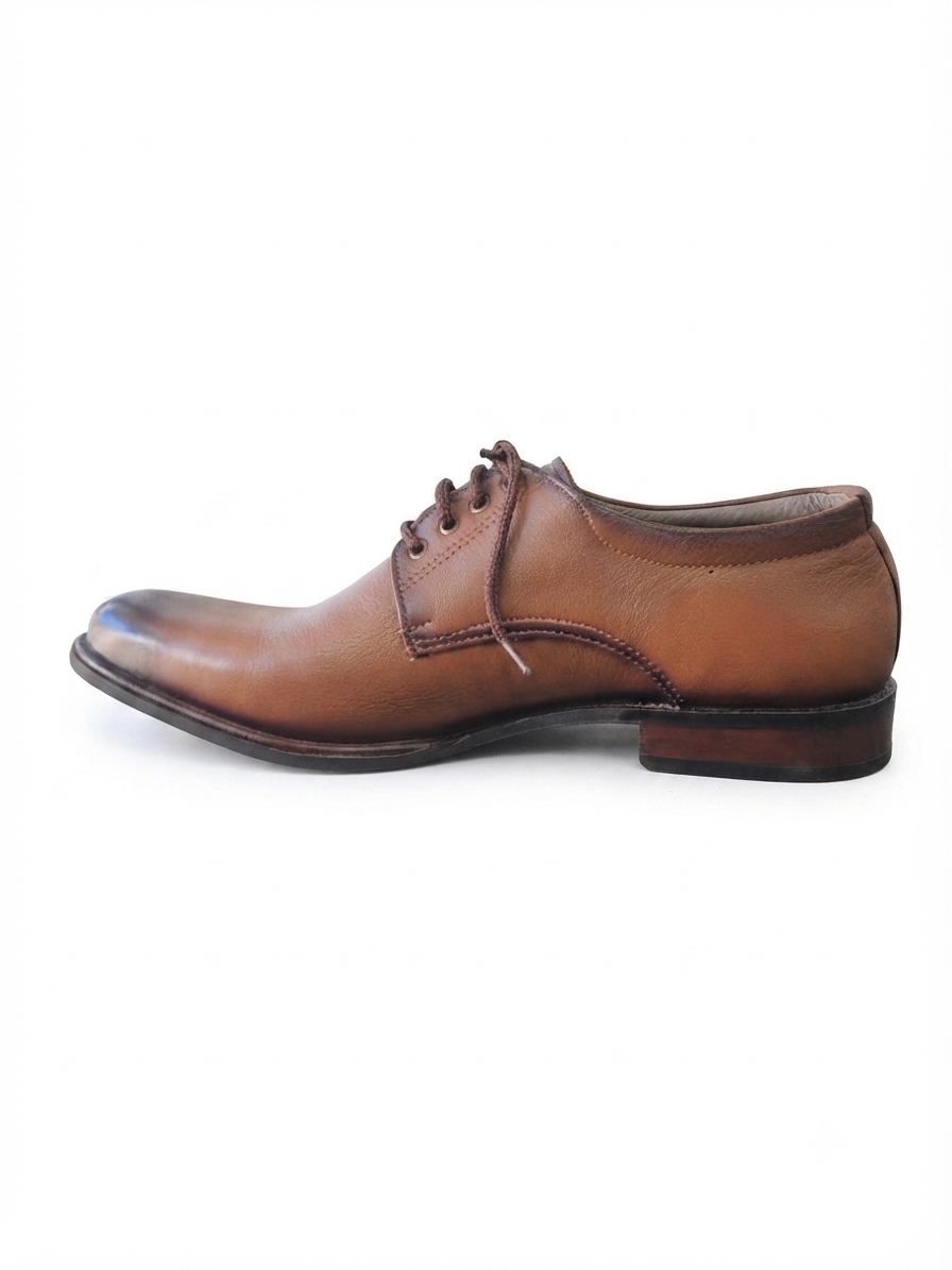Khani Derby — Handcrafted Tan Leather Oxford Shoes for men