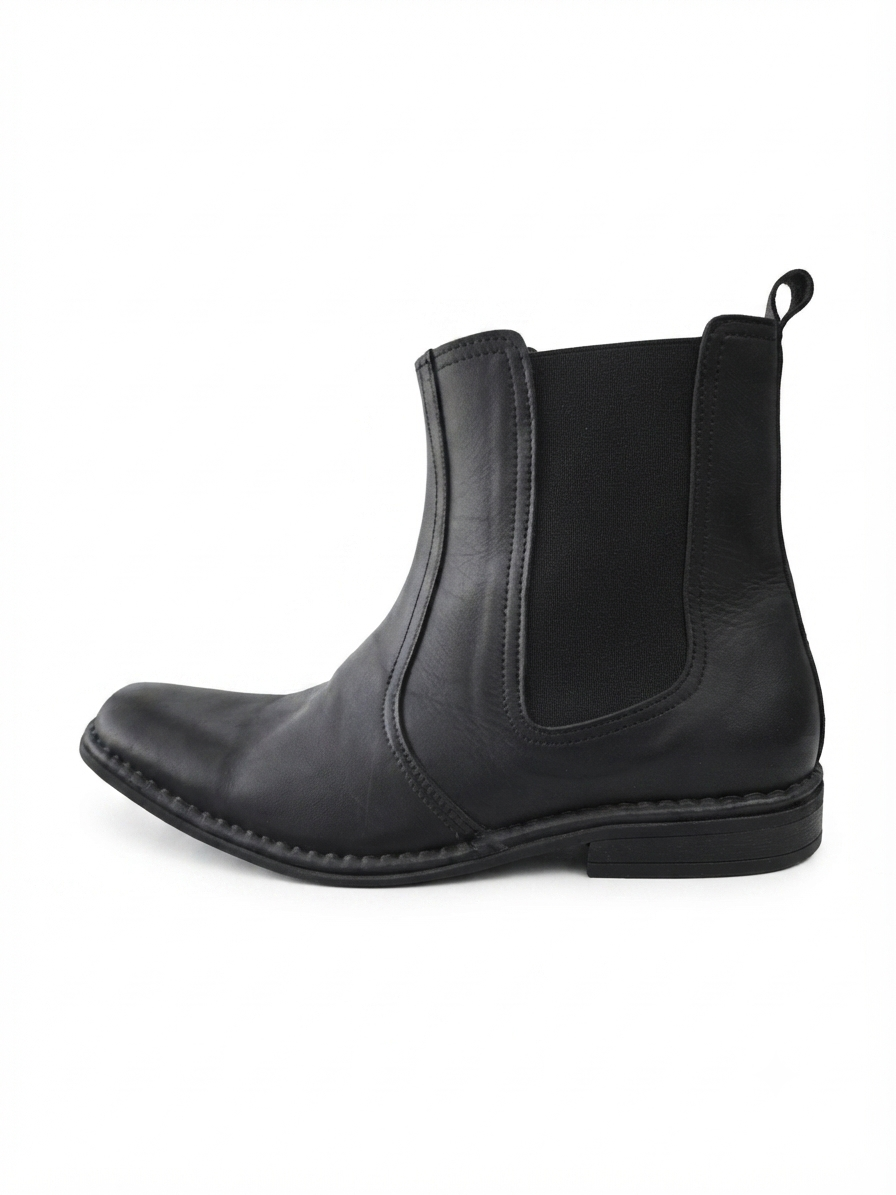 Black Leather Chelsea Boot for Men | Slip-On Ankle Boot – SHOEZISTAN