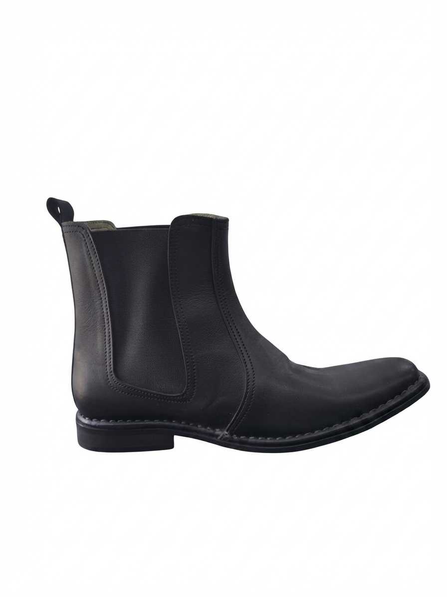 Black Leather Chelsea Boot for Men | Slip-On Ankle Boot – SHOEZISTAN