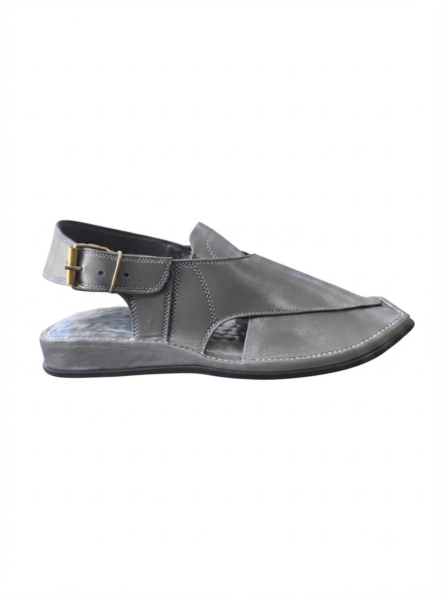 Light grey peshwari chappal 🩶